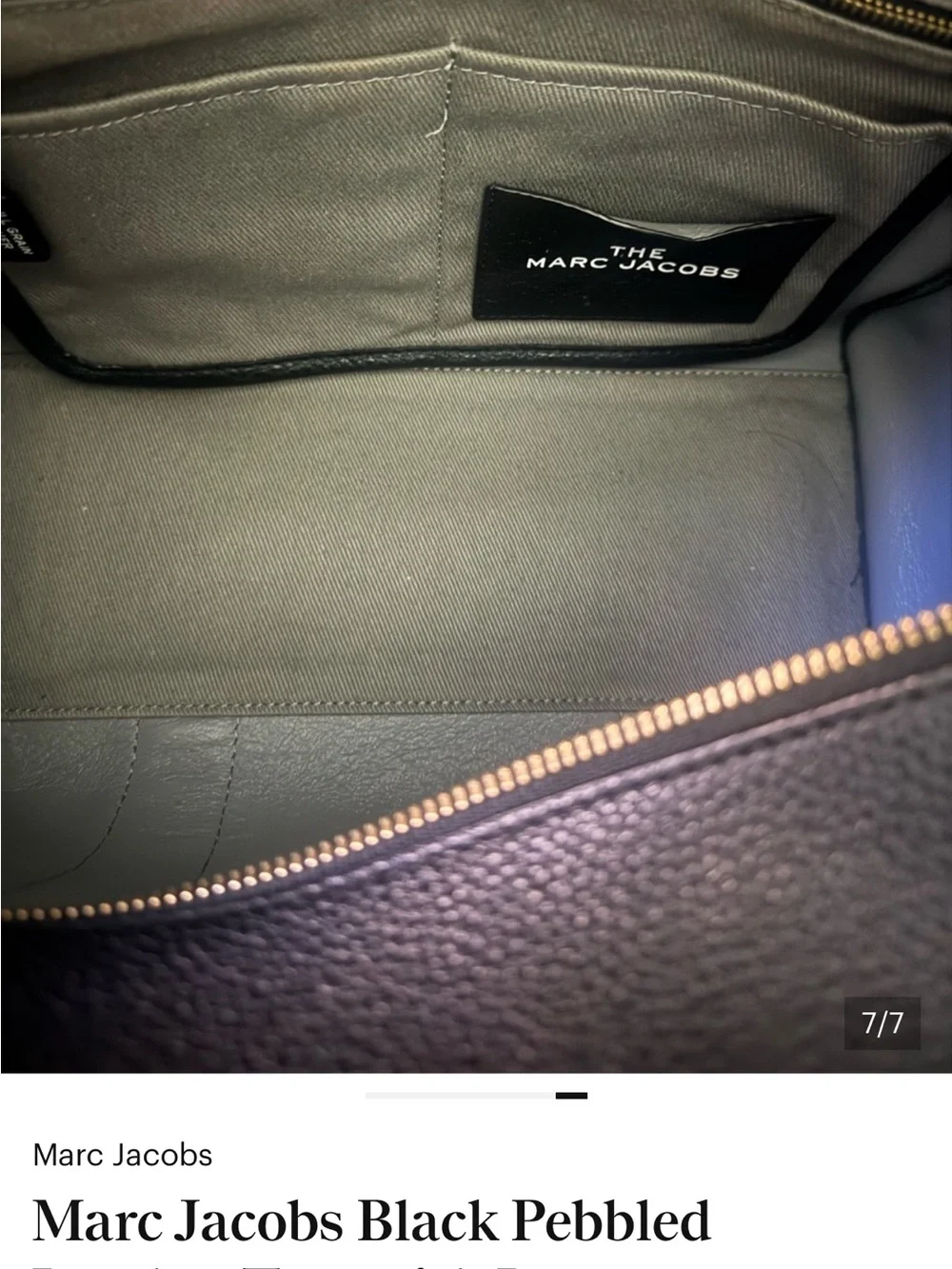 Marc Jacobs structured pebbled